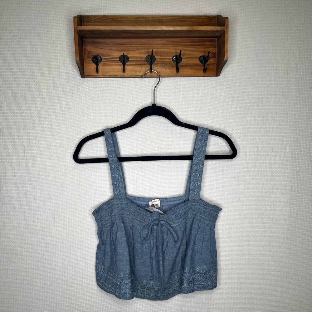 American Eagle | Tank Blue Lace Trimmed Women's‎ Top
